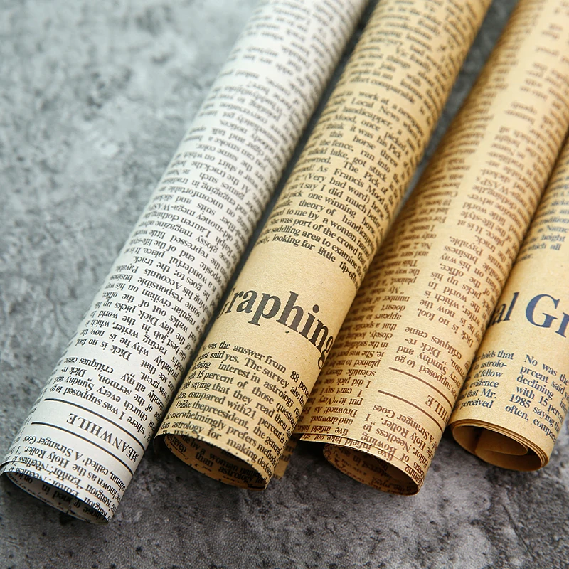 4 in 1 Nostalgischen Englisch Zeitung Vintage Stil für Foto Studio Hintergrund Zubehör Kosmetik Lebensmittel Fotografie Hintergrund Matte