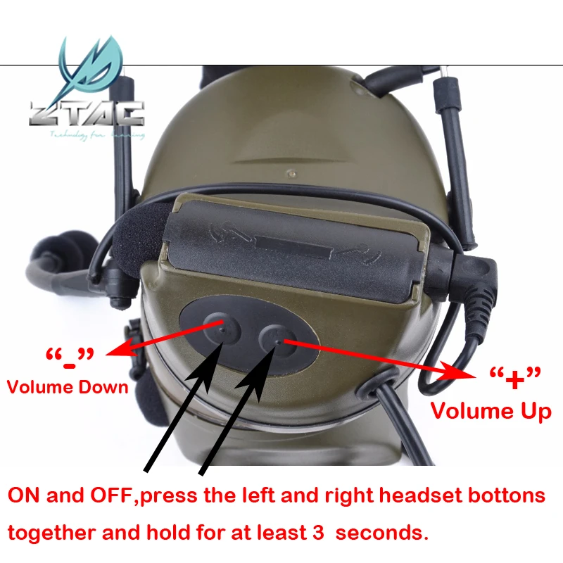 Z-TAC Z Tactical Comtac II Headset Softair Arsoft Earphone For Shooting Ipsc Z Tactical Air Gun Tatical Military headphones