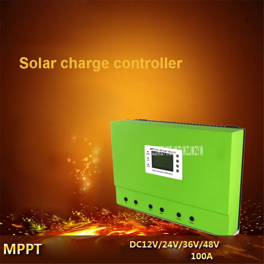 High-quality 12V/24V/36V/48V Automatic MPPT 100A LCD Display Solar Controller Photovoltaic Solar Charge And Discharge Controller