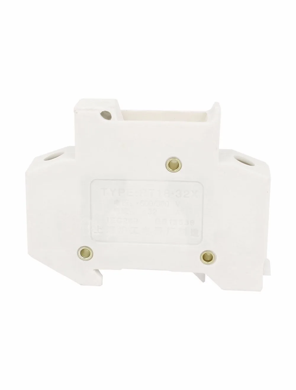 2 Buah RT18-32X Tiang Tunggal 10X38Mm AC 500V/380V 32A DIN Rail Mount Fuse Holder Base