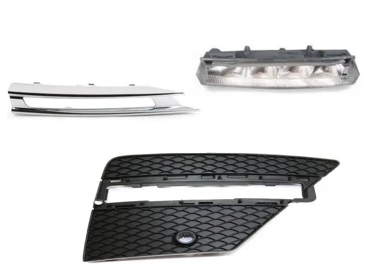 Front Right side Bumper Lateral&Chrome Grill& light for Mercedes Benz ML350 ML400 1668852922