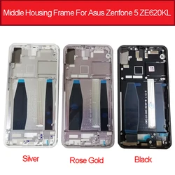 LCD Middle Housing Frame For Asus Zenfone 5 ZE620KL Front Bezel Housing Plate Cover Case Phone Replacement Parts