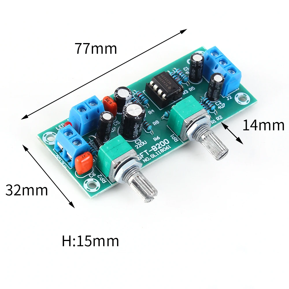 Low Pass Subwoofer Filter DC 12V Single Power Supply Heavy Preamp HIFI Pre-circuit Non-Amplifier Sound Box