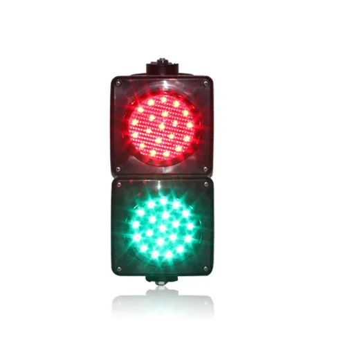 DC12V DC24V AC85-265V nuevo personalizado 100mm lente de telaraña rojo verde mini estacionamientos LED semáforo para promoción