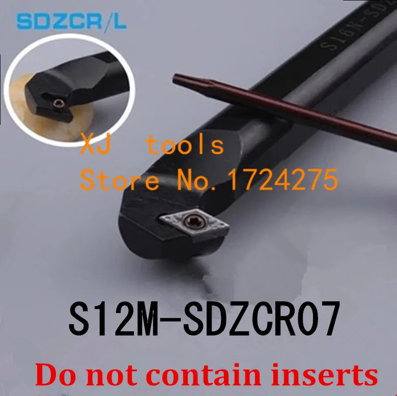 

S12M-SDZCR07/S12M-SDZCL07 Boring Bar Internal Turning Holder,SDZCR/L Lather boring bar,CNC Cutting Tool Holder for DCMT070204