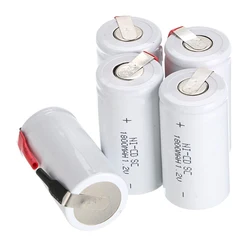 2-20pcs SC Battery 1.2V 1800mAh Sub C Ni-Cd Battry for Screwdriver Electric Drill Accumulator Power Bank Rechargeable Batteries