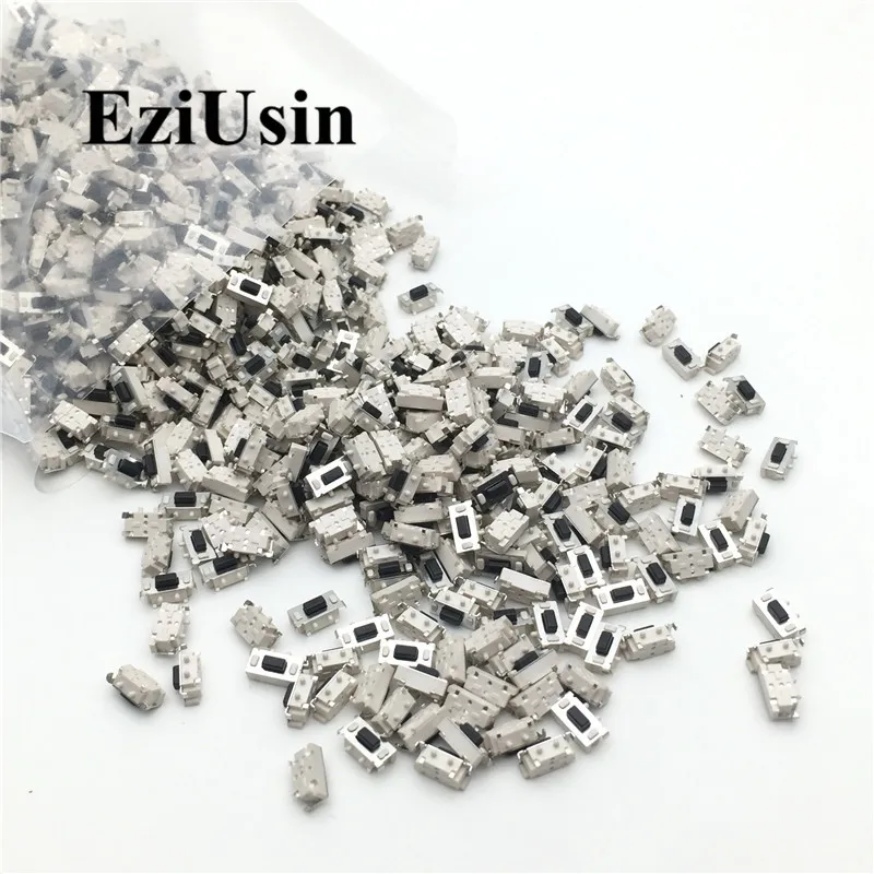 EziUsin 100pcs Micro Tact Switch Touch 3*6*3.5 3x6x3.5 2x4x3.5 SMD For MP3 MP4 Tablet PC Button Bluetooth Headset Remote Control