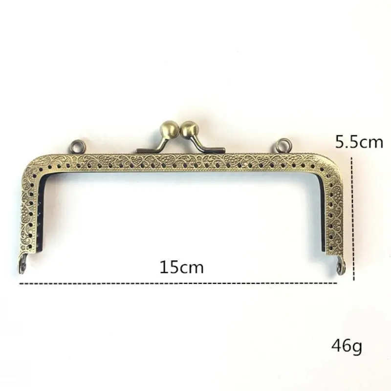 10pcs 8.5cm 10.5cm 12.5cm 15cm 18cm 20cm Metal Buckle for Bag DIY handmade Metal Purse Frame with Kiss Lock wedding clutch frame