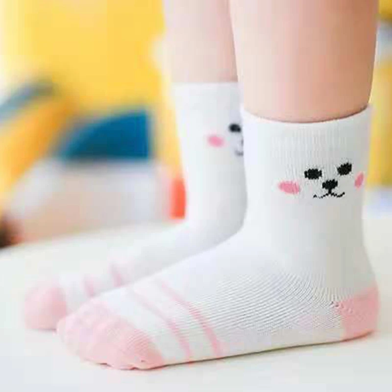 5 pares bebê meninas meias primavera verão algodão bebê recém-nascido meias bebê meias para bebe crianças meias para crianças meninos meias 1-12y