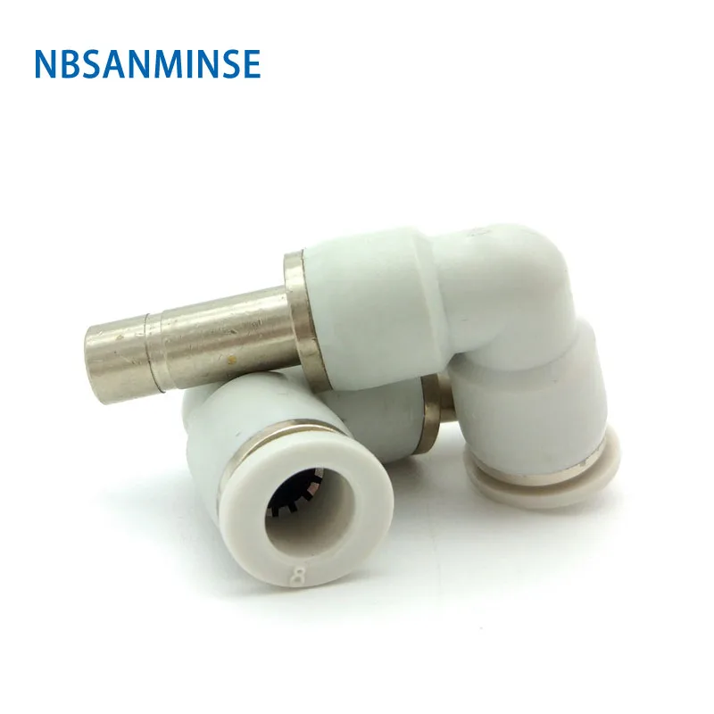 

10 Pcs/Lot PLJ Coupling Tube Fittings Hose Union Elbow Reducing Connector Pneumatic Plug In Jointer Sanmin