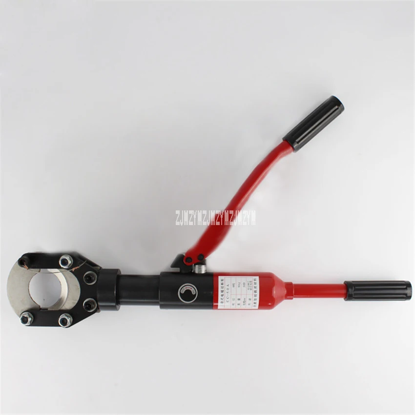 New Arrival High Quality Hydraulic CC-50A Manual Shears 12T Output 50mm Max Cable Cutter Tools for High Pressure PE, IV Cable