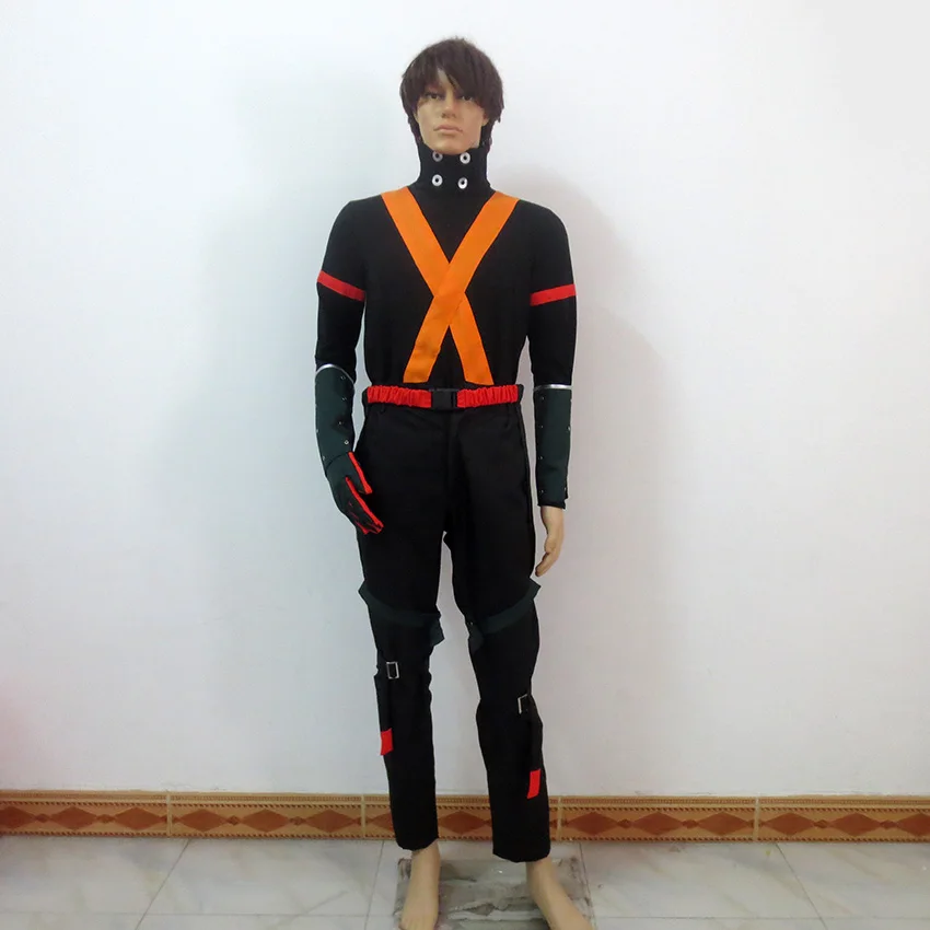 Disfraz de Bakugou Katsuki para fiesta de Navidad, uniforme de Halloween, personalizado de cualquier tamaño