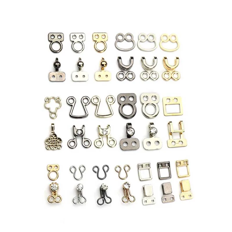 10pcs Metal Coat Buckle Stealth Hook Buttons Invisible Dark Buckle Clothing Accessories