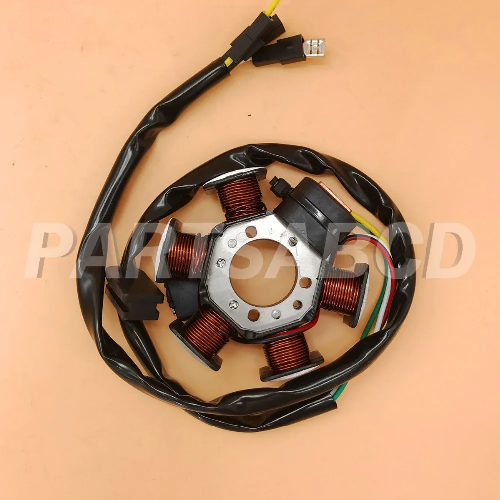 4 wires AM6 Tuono Generator Stator Plate Alternator For Peugeot XP6 XPS XP6S XR6 50 50cc