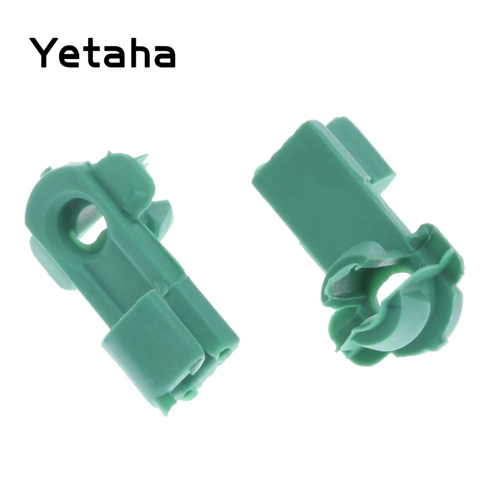 Yetaha 50Pcs Car Door Lock Rod Clip Series Retainer Rivet Green Plastic Auto Fastener Universal For Honda 72116-SV4-003