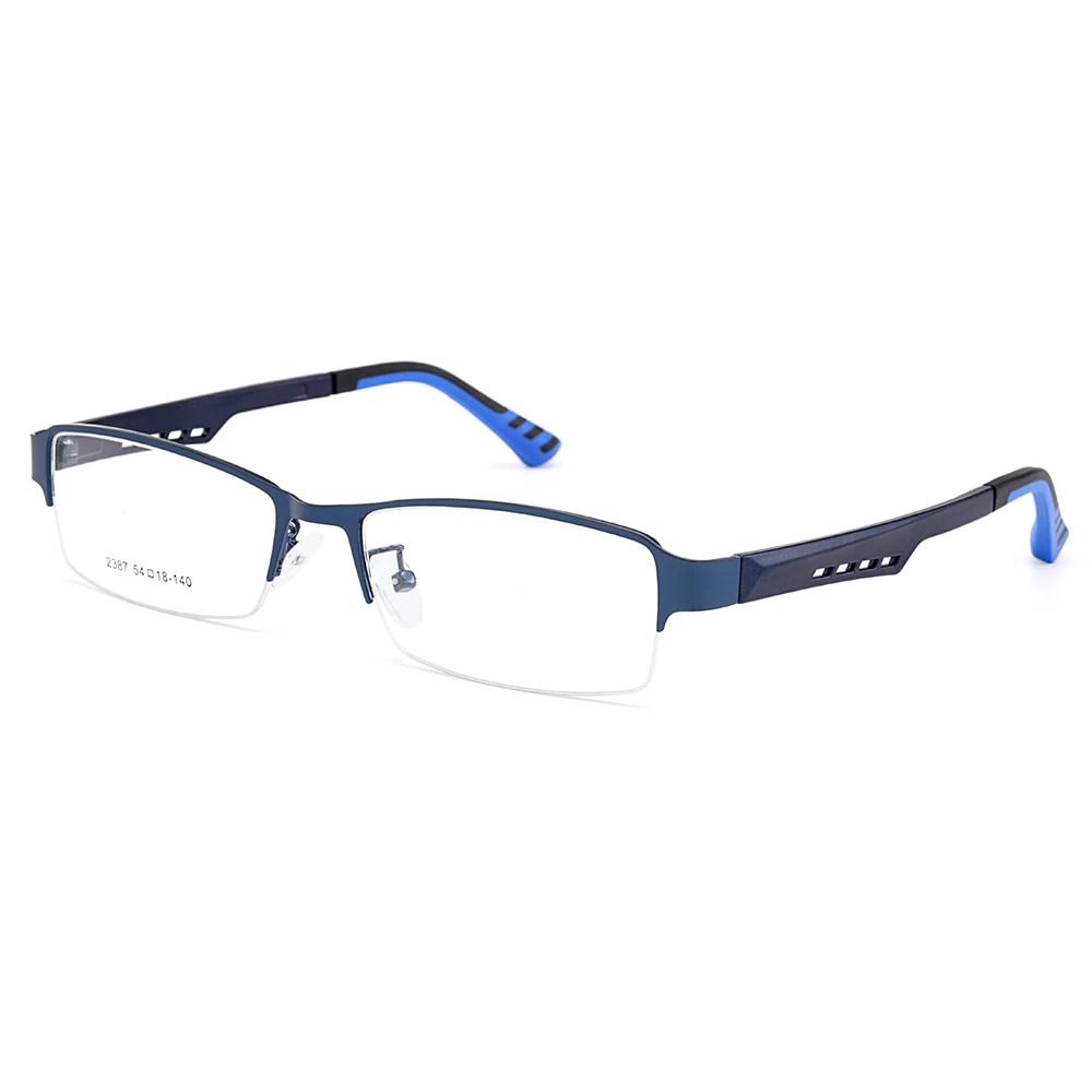 Gmei Optical Men Titanium Alloy Eyeglasses Frame for Men Eyewear Flexible Temples Legs IP Electroplating Alloy Spectacles Y2387