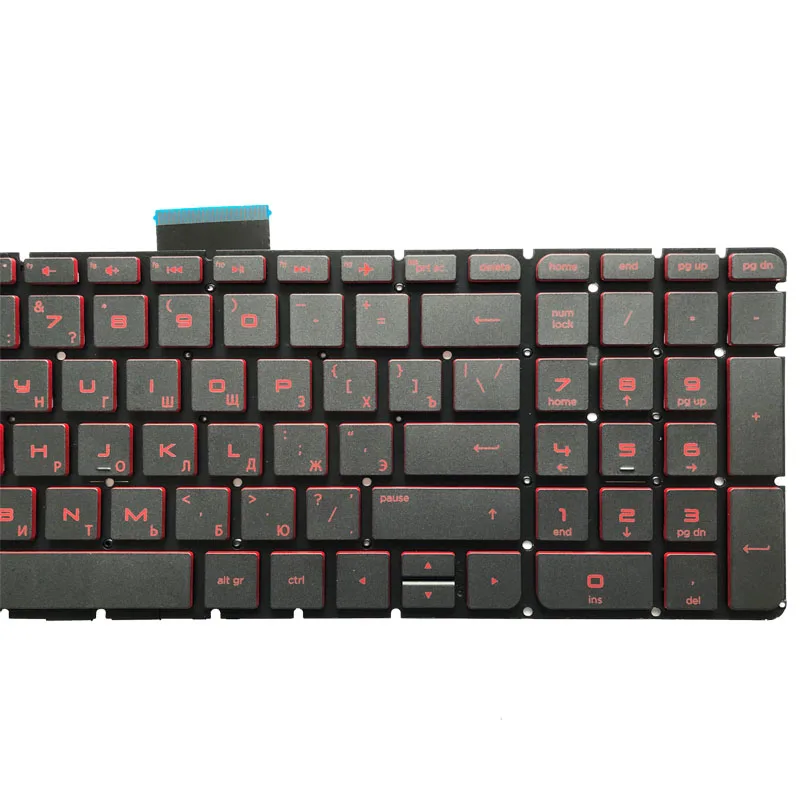 Imagem -03 - Teclado Retroiluminado Russo para hp Omen 17-w000 17-w100 17-w200 17t-w000 17t-w100 17t-w200 17-w001la 17-w101la 17-w 17-w202la