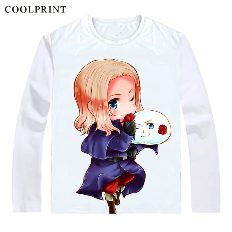 Coolprint France G8 Francis Bonnefoy T Shirt Axis Powers Hetalia Men T-shirt Casual Vintage TShirt Printed Long Sleeve Shirts