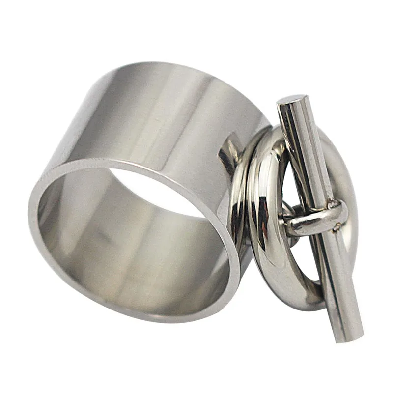 Fashion Men Rings Stainless Steel anillos wedding rings Symbol Pendants Women Chunky Rings with Round Charm