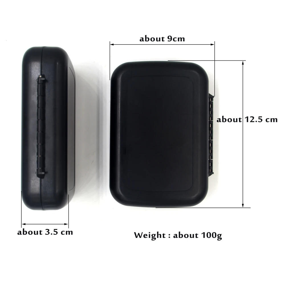 MNFT 1Pcs  Waterproof Fly Fishing Box Slit Foam Fishing Pocket Size Box Flies Nymphs Ice Fishing Lures Fly Tackle Storage Case
