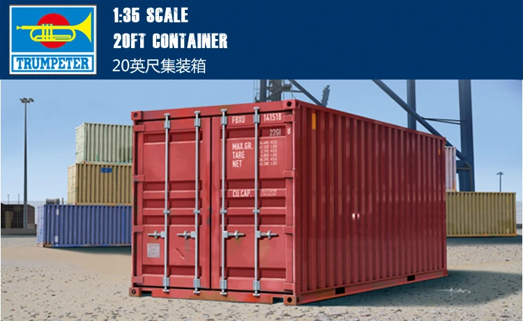 

01029 1:35 20 feet container Assembling model