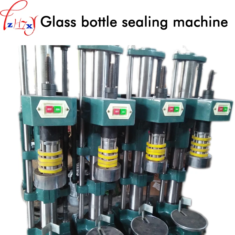 

Glass bottle sealing machine semi-automatic capping machine bottle capping saeling machine 220/380V 370W 1PC