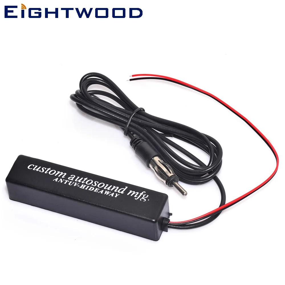 

Eightwood Universal 12V Car Stereo AM/FM Radio Electronic Hidden Amplified Antenna for Audi Ford Vehicle Truck Motorcycle Boats