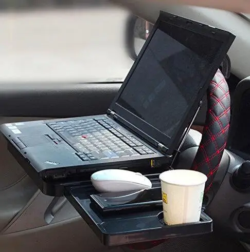 

Universal Car Multifunctional Car Laptop Desk Computer Steering Wheel Tray Mount with Drawer