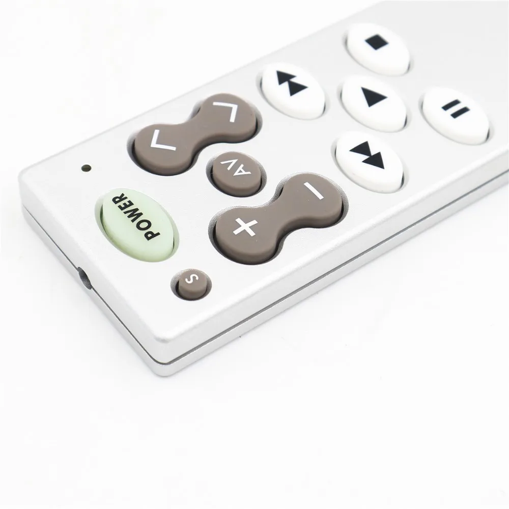 Multifunction Full Aluminum learning replica remote controller is suitable for TV USB music player Preamplifier volume control