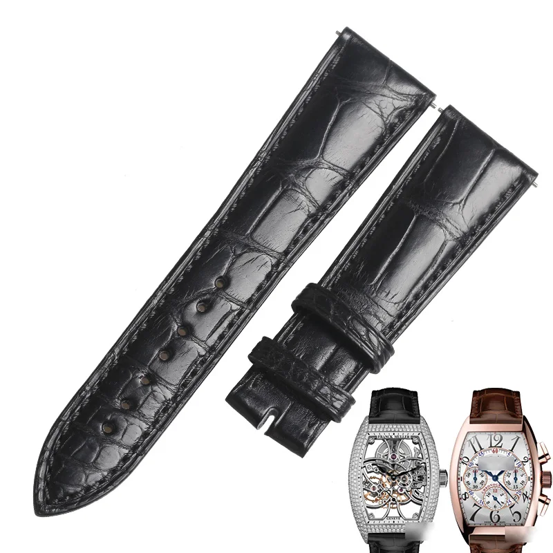 

WENTULA watchbands for Franck Muller FM8880SC alligator skin /crocodile grain watch band