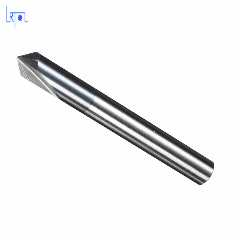 3,4,5,6,8,10,12mm solid tungsten 2flutes carbide chamfer end mill 60/90/120angle straight groove milling cutter cnc cutter bits