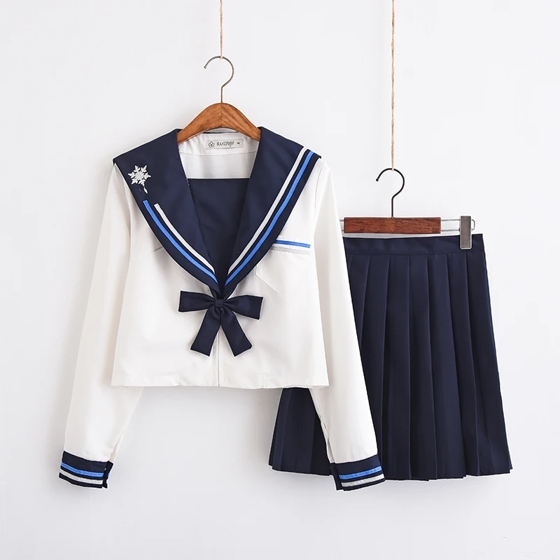 Uniforme scolaire blanc pour filles, uniformes scolaires de classe japonaise de marin, vêtements d'étudiants pour filles Anime COS, costume de marin