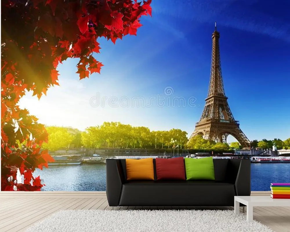 

Color of autumn in Paris nature 3d wallpaper papel de parede,living room TV wall bedroom wall papers home decor restaurant mural