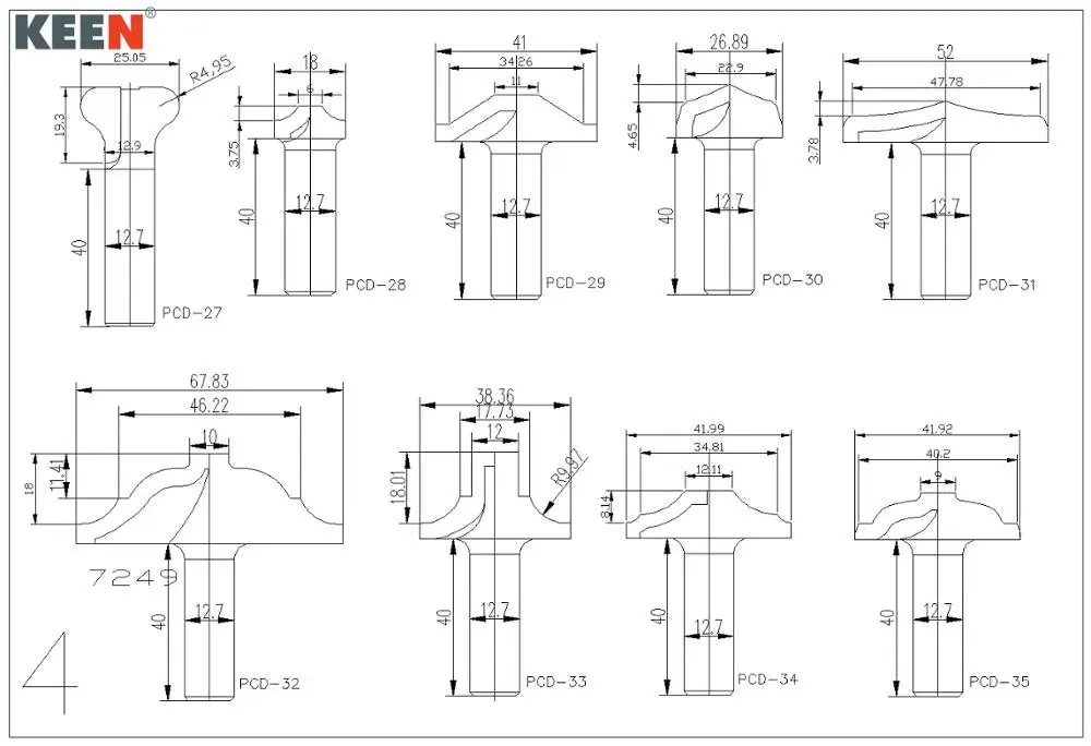 Punta del router in metallo duro per utensili da taglio per incisione con taglierina per legno Frese per la lavorazione del legno con gambo da 12,7 mm