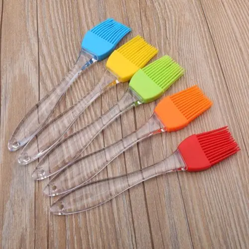 1Pcs Baking BBQ Basting Brush Bakeware Pastry Bread Oil Cream Cooking Silicone Cleaner Brushes Kitchen Tool