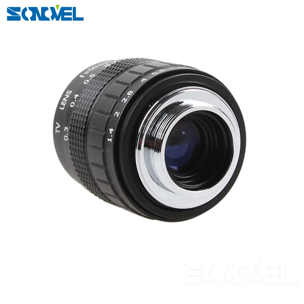 50mm F1.4 CCTV TV Movie lens+C Mount+Macro ring for Canon EOS M M2 M3 M5 M6 M10 Mirrorless Camera