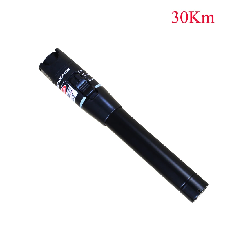 30mW Red Light Visual Fault Locator Fiber Optic Cable Tester 30KM Optical Laser Source for Telecommunications Cabling System