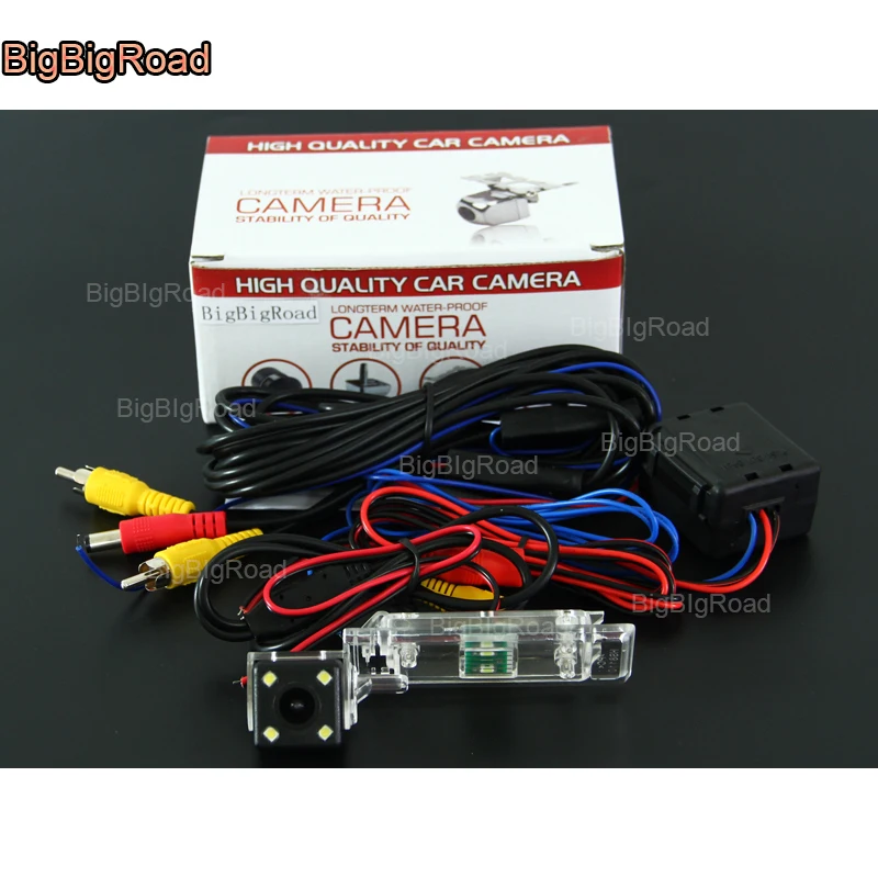 

BigBigRoad Car Rear View Reversing Backup Camera With Filter / Power Relay For Geely Emgrand EC825 8 Panda Englon SC6 King Kong