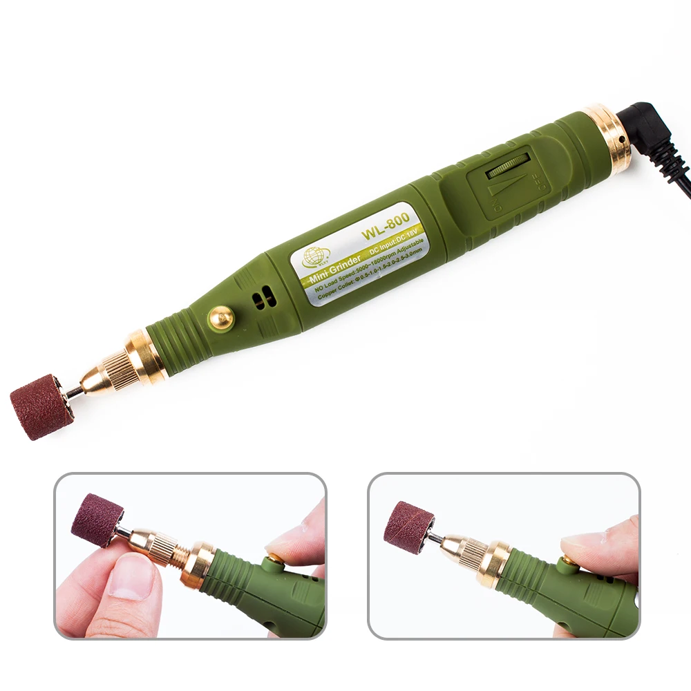 Imagem -04 - Mini Moedor de Broca Elétrica tipo Energia Conjunto de Acessórios para Brocas Dril Caneta de Gravação em Eua e ue