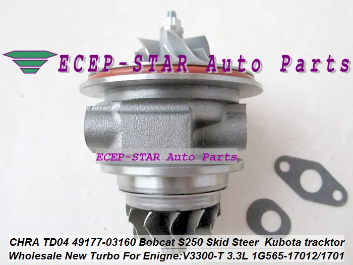 Turbo Cartridge CHRA 49177-08130 49177-03130 49177-03140 1G565-17013 For Mitsubishi Pajero L200 Bobcat S250 Loader V3300-T 3.3L