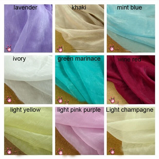 

3 meter 150cm 59" width 13 colors crinkle shot-silk chiffon crepe fabric summer dress skirts screen material MM172