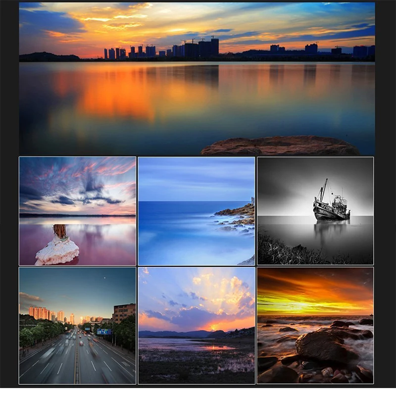 ZOMEI-Filtro de ND2-400 de densidad neutra para lente de cámara DSLR, Filtro ajustable Delgado ABS, sin patrón X en el medio de la imagen