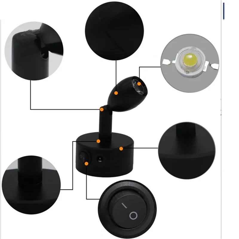 1W /3W recharging led spot lamp, wedding,jewelry counter lamp ,desk sitting ,wall side ceiling mount highlight battery light