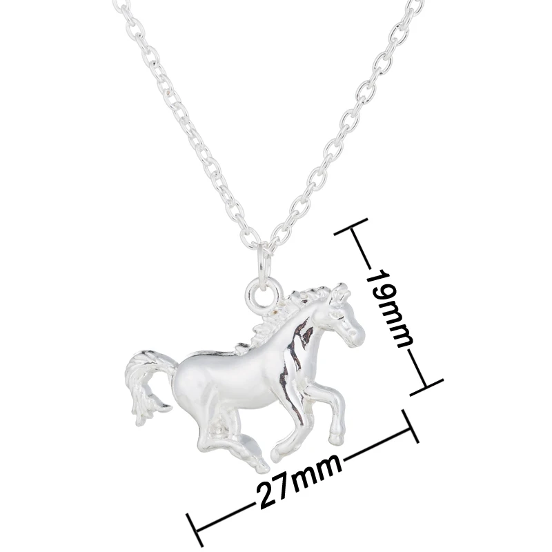 Vintage Running Horse Necklace Cute Horse Pendant&Necklace for Men Women Friend Gift Accesorios Mujer