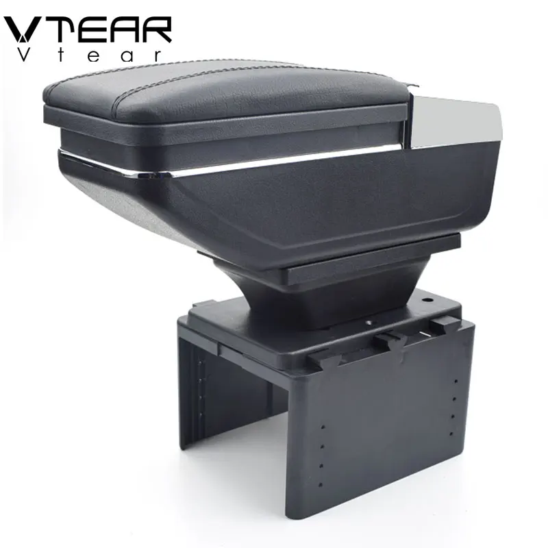 Vtear For dacia lodgy armrest car central storage box products interior Arm rest car-styling accessories parts 2013-2018