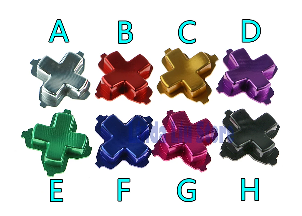 50 قطعة من أزرار الألومنيوم المعدنية المتقاطعة Dpad D-pad لوحدة تحكم ألعاب Xbox one