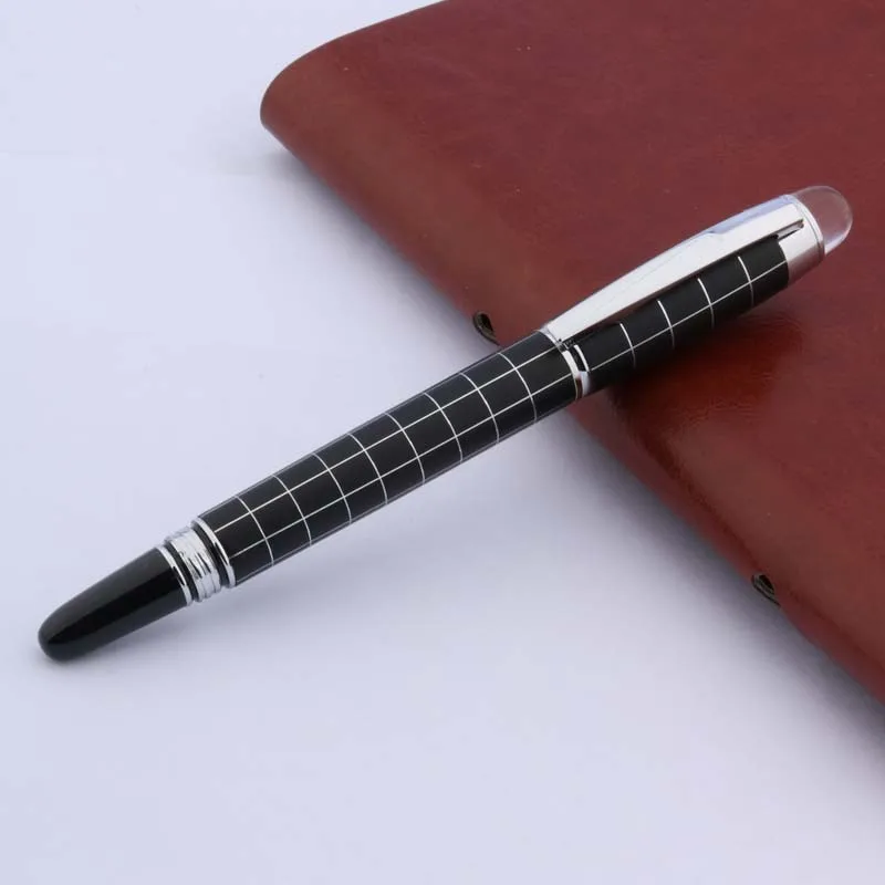 BAOER 79 Metal SILVER piece Trim M wave GIFT Fountain Pen Business Office school supplies Writing