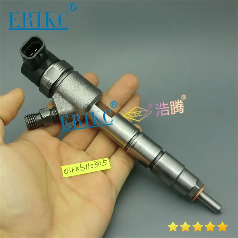 

ERIKC 0445110305 Common Rail Steel Material Inyector 0445 110 305 Diesel Fuel Injectors 0 445 110 305 for Kobelco JMC 4JB1 TC