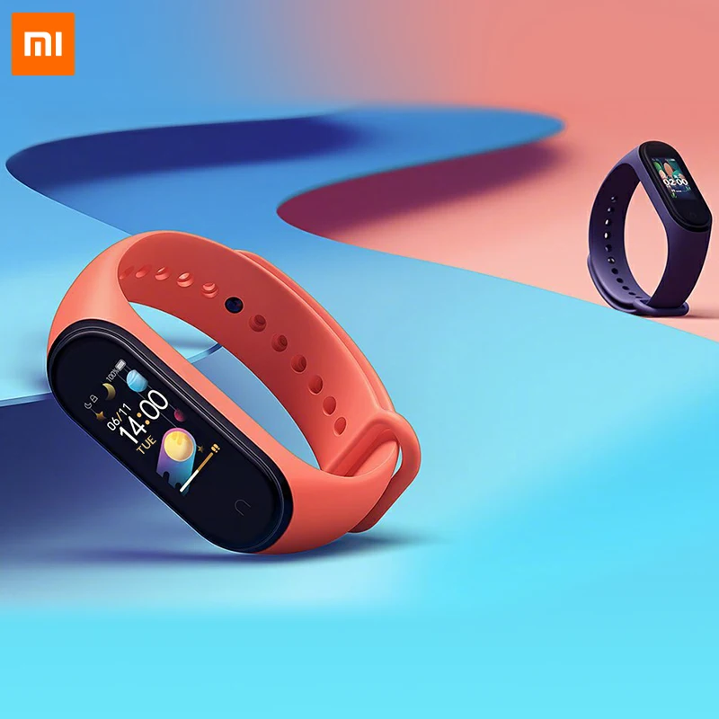 Original Xiaomi Mi Band 4 Strap Black Blue Orange Wine-red Pink Limited Edition Color TPU Bracelet for Xiaomi Mi Smart Band 4