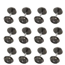 Evemodel 12pcs 36'' Metal Wheels for Model Train 1:87 HO Scale New AC Wheel set HP0387 model building kit DIY accessories